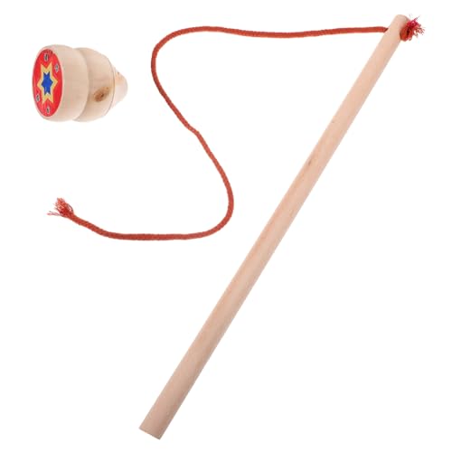 HOOTNEE Traditioneller Holz mit Leichtes Langlebiges Gyroskop für Sensorisches Geschicklichkeitsspiel Nostalgisches Outdoor Zufällige Farbe Zufällige Farbe von HOOTNEE