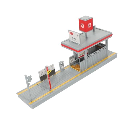 HOOTNEE U Bahn Stationsmodell, U Bahn Plattform Simulationsspielzeug, Spielplattform Spielzeug, Kinderspielzeug Plattform Modell Für Kinder, Dekoratives Plattform Modell, Rollenspiel von HOOTNEE