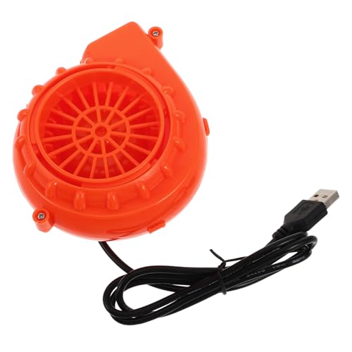 HOOTNEE USB Mini Blower Fan für Aufblasbare Kostüme Tragbarer Luftbläser für Halloween Events Effiziente Inflation Kompakt Orange Ersatzventilator für Aufblasbare Figuren von HOOTNEE
