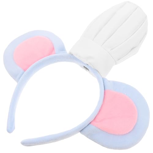 HOOTNEE Weiches Graues Stirnband Mit Mausohren Und Kochmütze Für Erwachsene Jungen Und Mädchen Party-kleidung Halloween Geburtstag Weihnachten Cosplay-kostüme von HOOTNEE