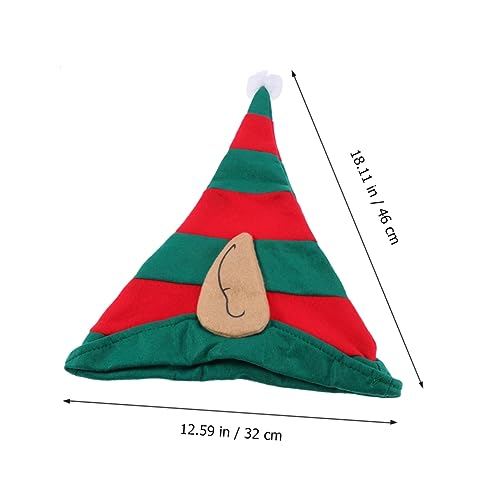 HOOTNEE Weihnachtselfenmütze Kappen Klassischer Hut Des Weihnachtskostüms Weihnachtsmütze Kind Kleidung Ohr von HOOTNEE