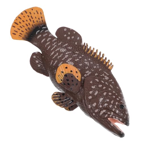 HOOTNEE Zackenbarsch Modell Kleine Fischdekoration Künstliches Fischmodell Fischmodell Realistische Fischmodelle Modellfisch Simulation Fischmodell Fischfiguren Fischspielzeug von HOOTNEE