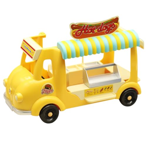 HOOTNEE Mini-Mahlzeiten-Autospielzeug Tu so, als würdest du Auto Spielen interaktives Spielzeug kinderspielzeug Spielzeuge Modelle interessantes Puppenhausauto Puppenhaus-Ornament Batterie von HOOTNEE