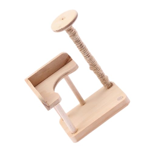 Klettergerüst für Katzen Dollhouse playmobile Vertikaler Kratzbaum für Kätzchen Mini-Hauskatzenkletterer großer die Katze Modell Pole Zubehör Spielzeugzimmer hölzern von HOOTNEE
