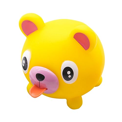 Spielzeug Squeeze-Tier-Puppe Tierischer Quetschball Tierischer Stressball Pink Piggy Bathtub Toy Kawaii Zunge Animal Squeeze Tongue Stick Out PVC Kind Unruhig Kleine Tiere von HOOTNEE
