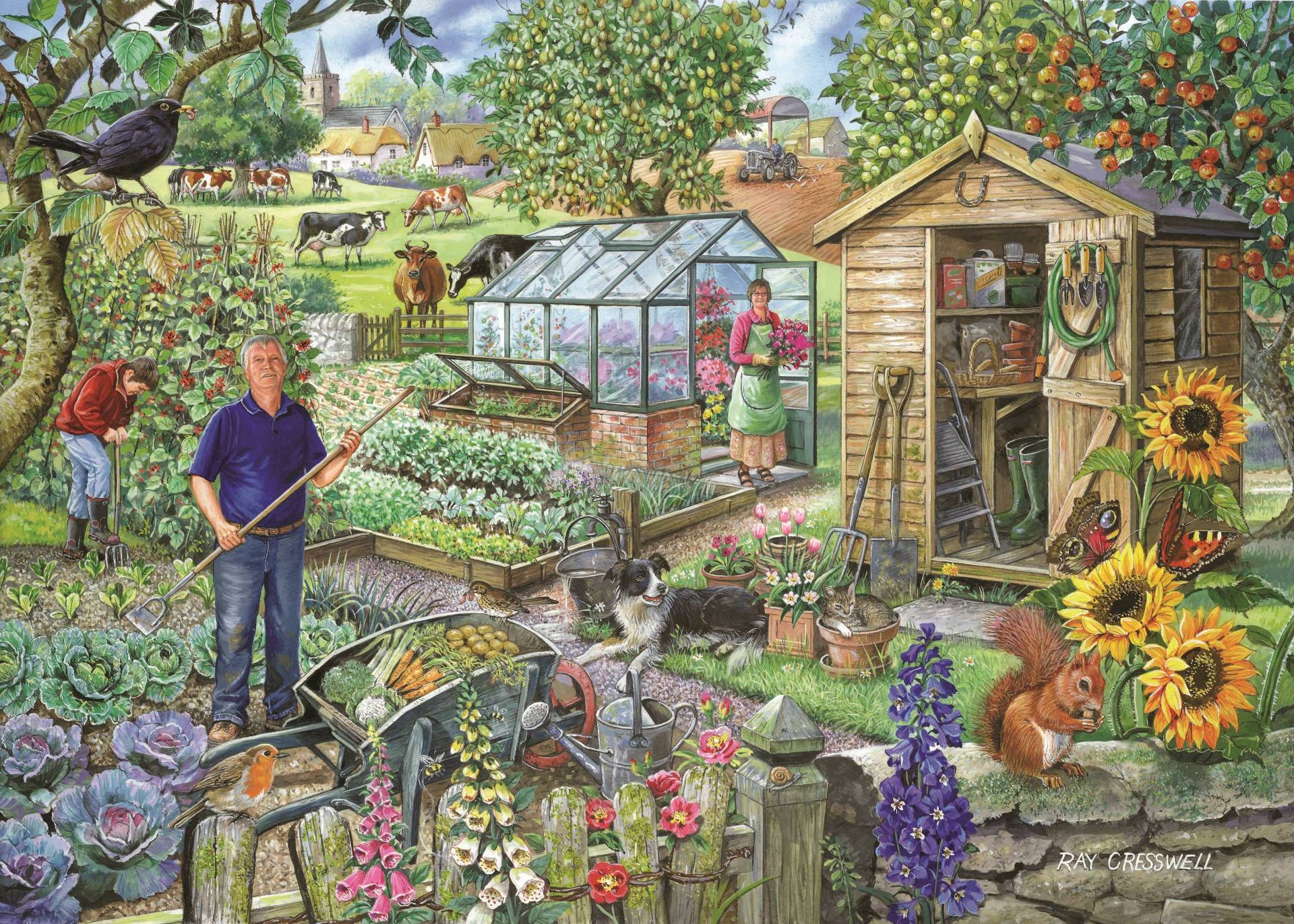 HOP - House of Puzzles At The Allotment 1000 Teile Puzzle House-of-Puzzles-HP0732 HOP - House of Puzzles At The Allotment 1000 Teile Puzzle House-of-Puzzles-HP0732 von HOP - House of Puzzles