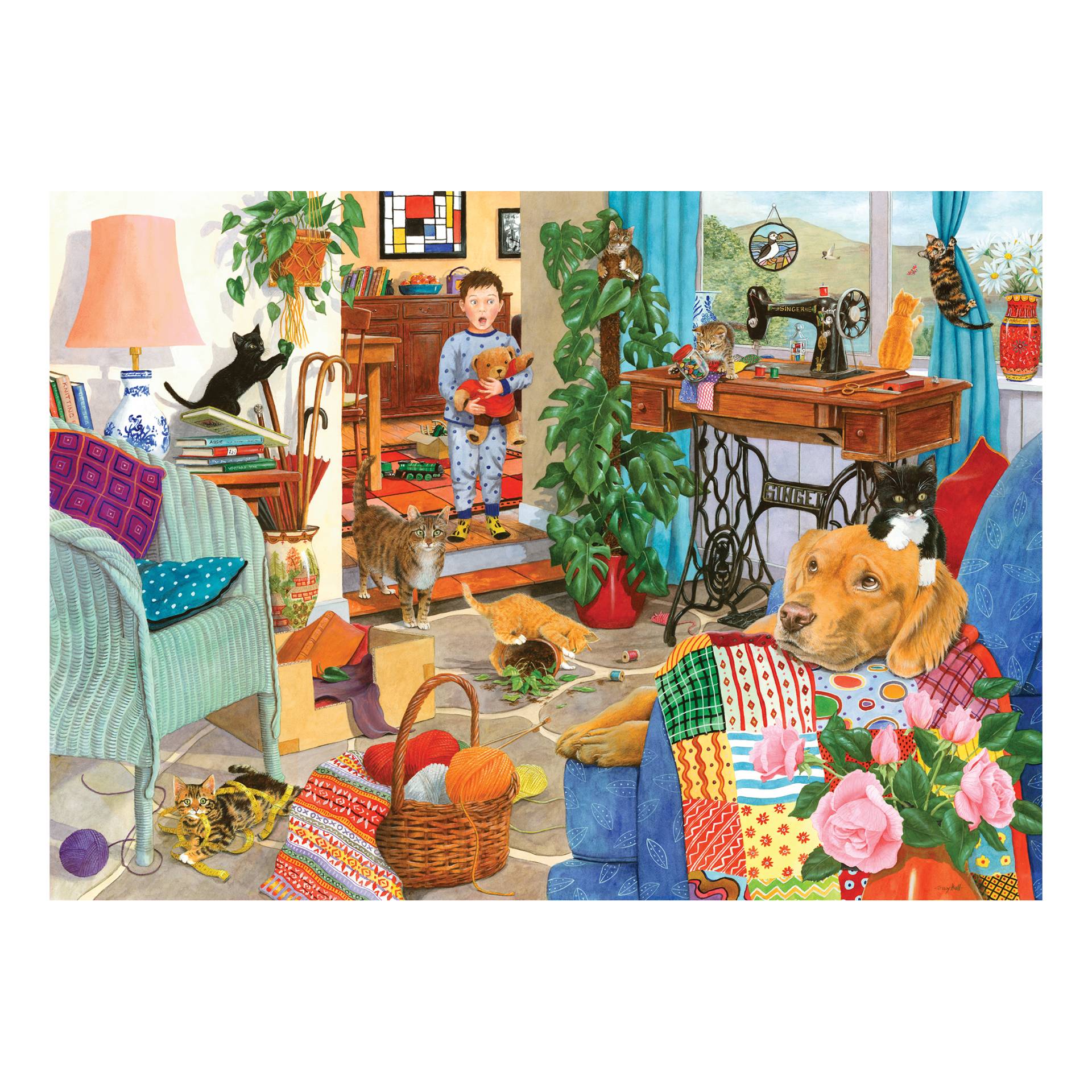 HOP - House of Puzzles Chaotische Kätzchen 1000 Teile Puzzle House-Of-Puzzles-HP0702 von HOP - House of Puzzles