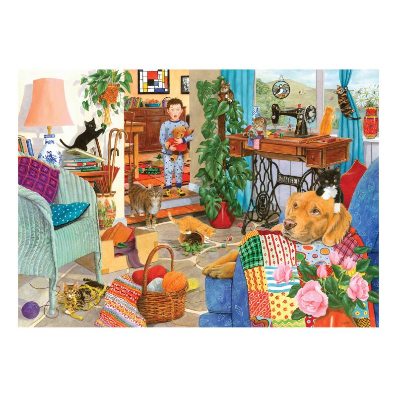 HOP - House of Puzzles Chaotische Kätzchen 1000 Teile Puzzle House-Of-Puzzles-HP0702 von HOP - House of Puzzles