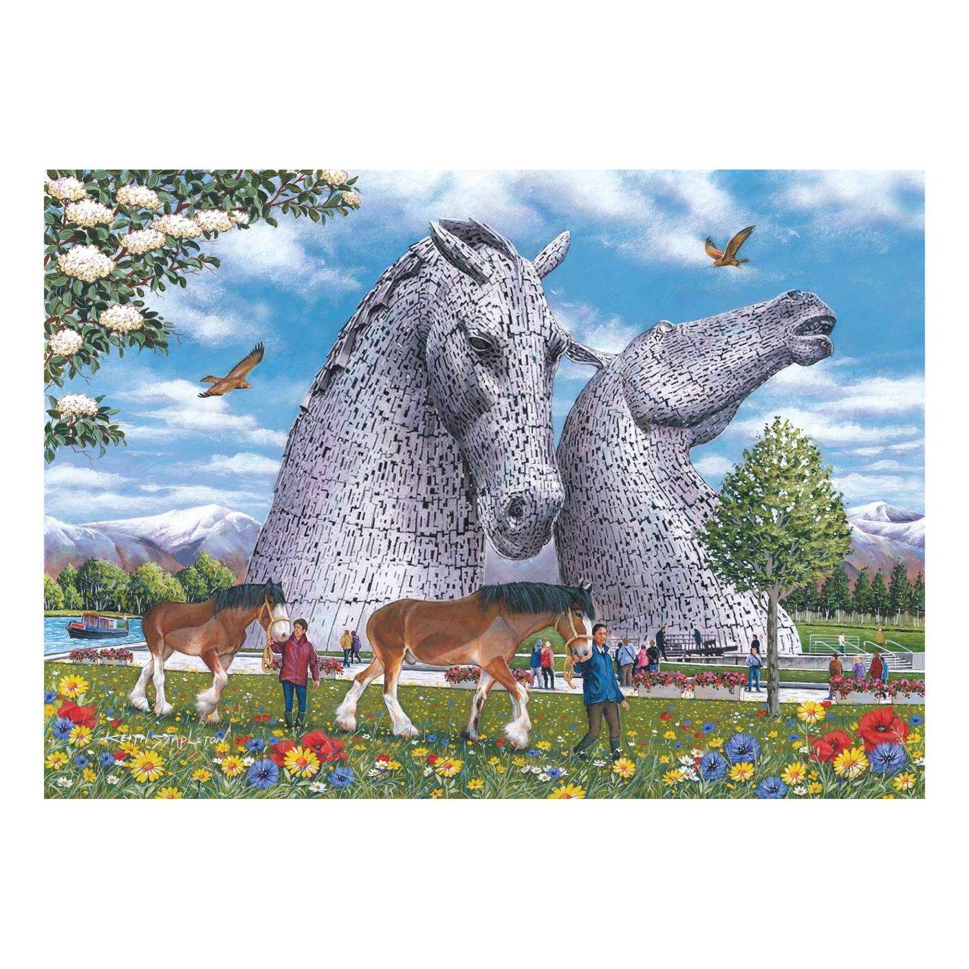 HOP - House of Puzzles Die Kelpies 1000 Teile Puzzle House-Of-Puzzles-HP0816 von HOP - House of Puzzles