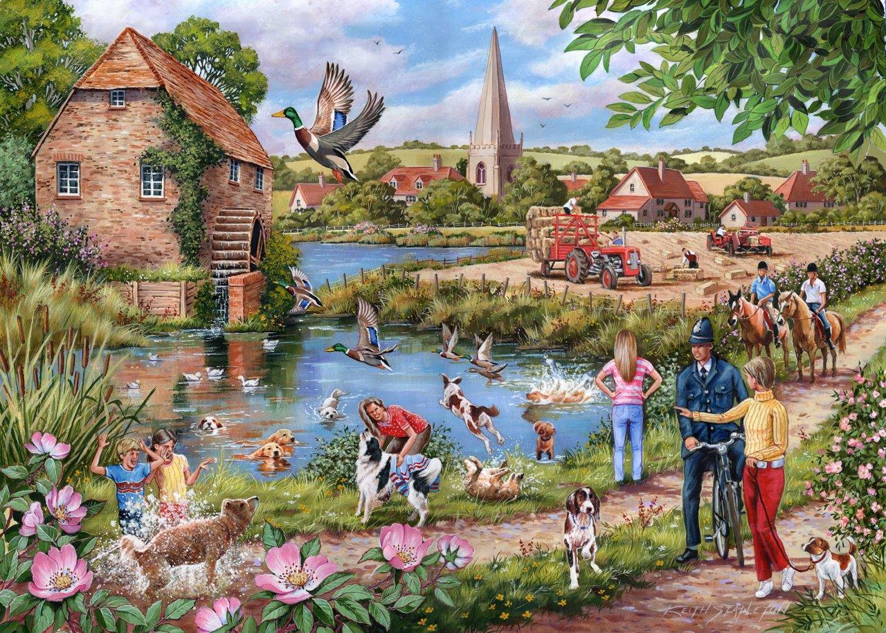 HOP - House of Puzzles Hundepaddeln 1000 Teile Puzzle House-Of-Puzzles-HP0584 von HOP - House of Puzzles