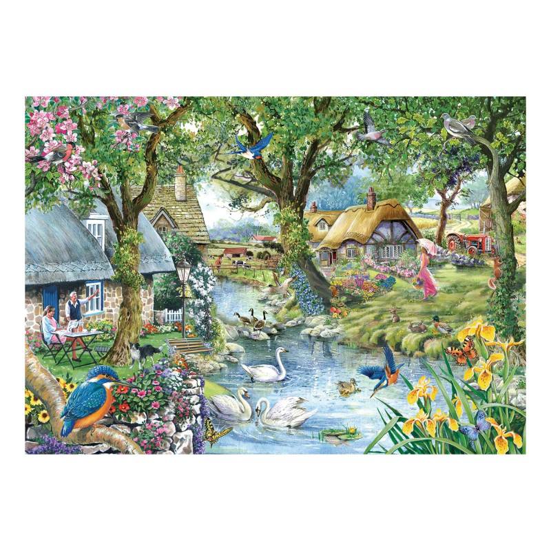 HOP - House of Puzzles Kingfisher Cottage 1000 Teile Puzzle House-Of-Puzzles-HP0809 von HOP - House of Puzzles