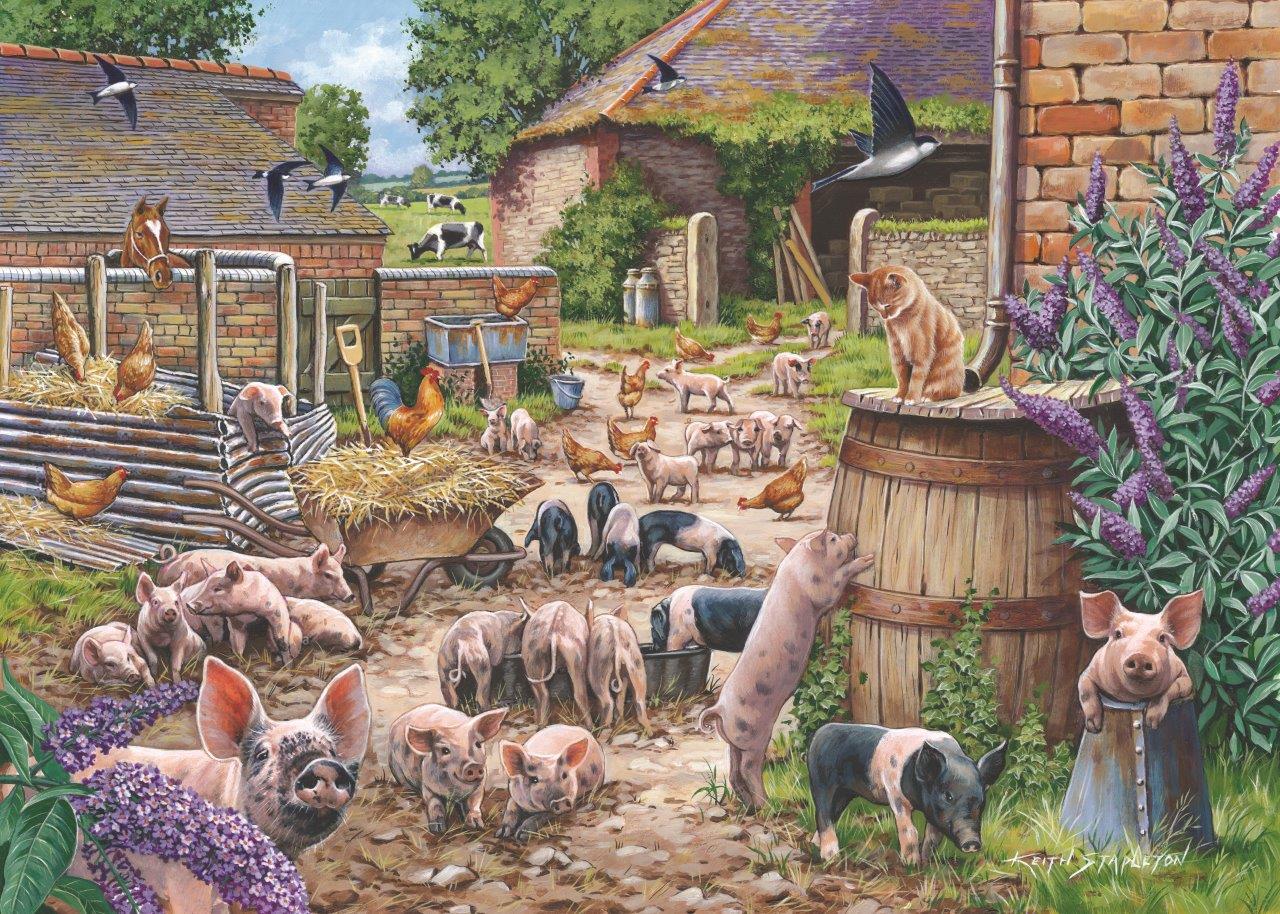 HOP - House of Puzzles Piglet Pandemonium 500 Teile Puzzle House-of-Puzzles-HP0754 von HOP - House of Puzzles