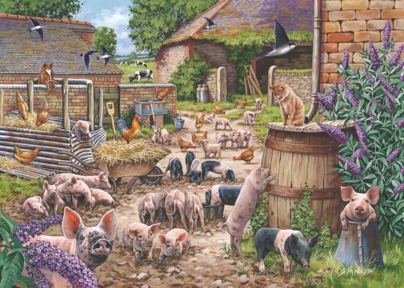 HOP - House of Puzzles Piglet Pandemonium 500 Teile Puzzle House-of-Puzzles-HP0754 von HOP - House of Puzzles