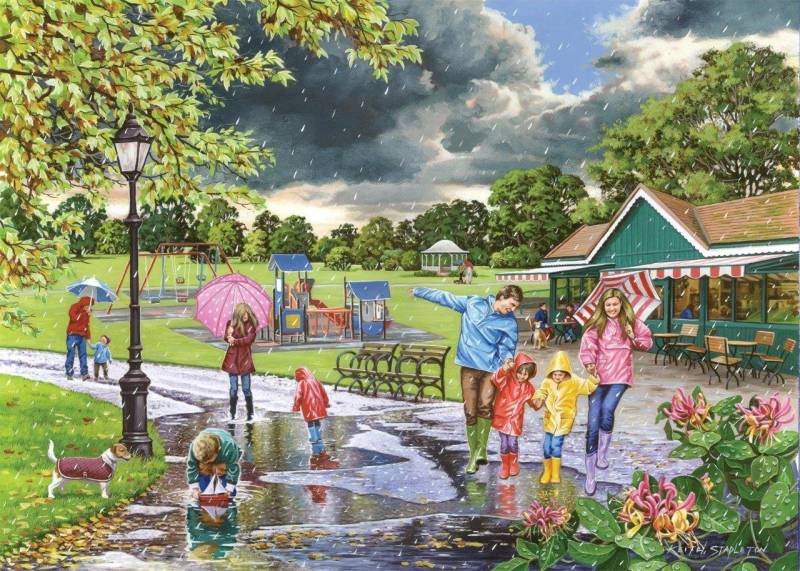 HOP - House of Puzzles Pfützen 500 Teile Puzzle House-Of-Puzzles-HP0453 von HOP - House of Puzzles