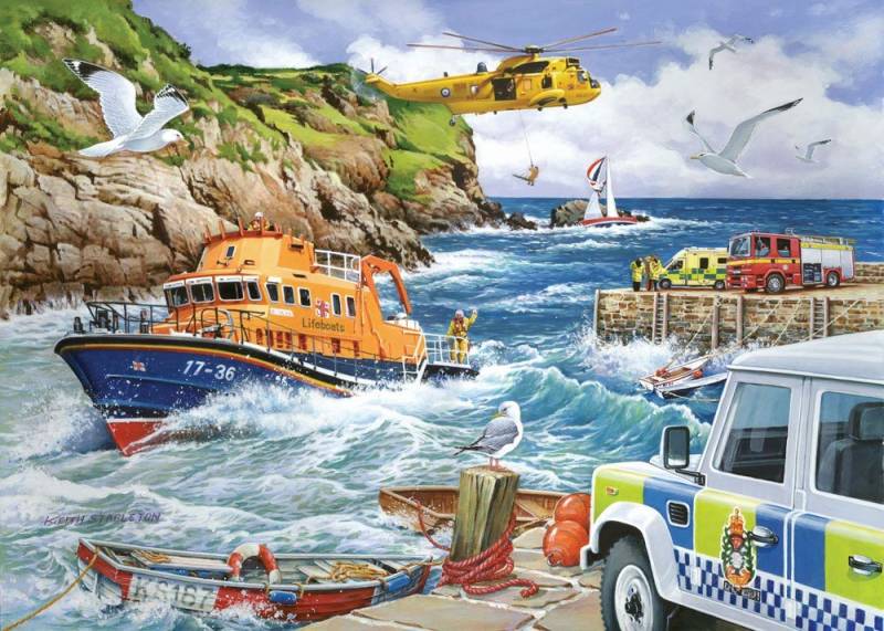 HOP - House of Puzzles Rettung - RNLI 1000 Teile Puzzle House-Of-Puzzles-HP0272 von HOP - House of Puzzles