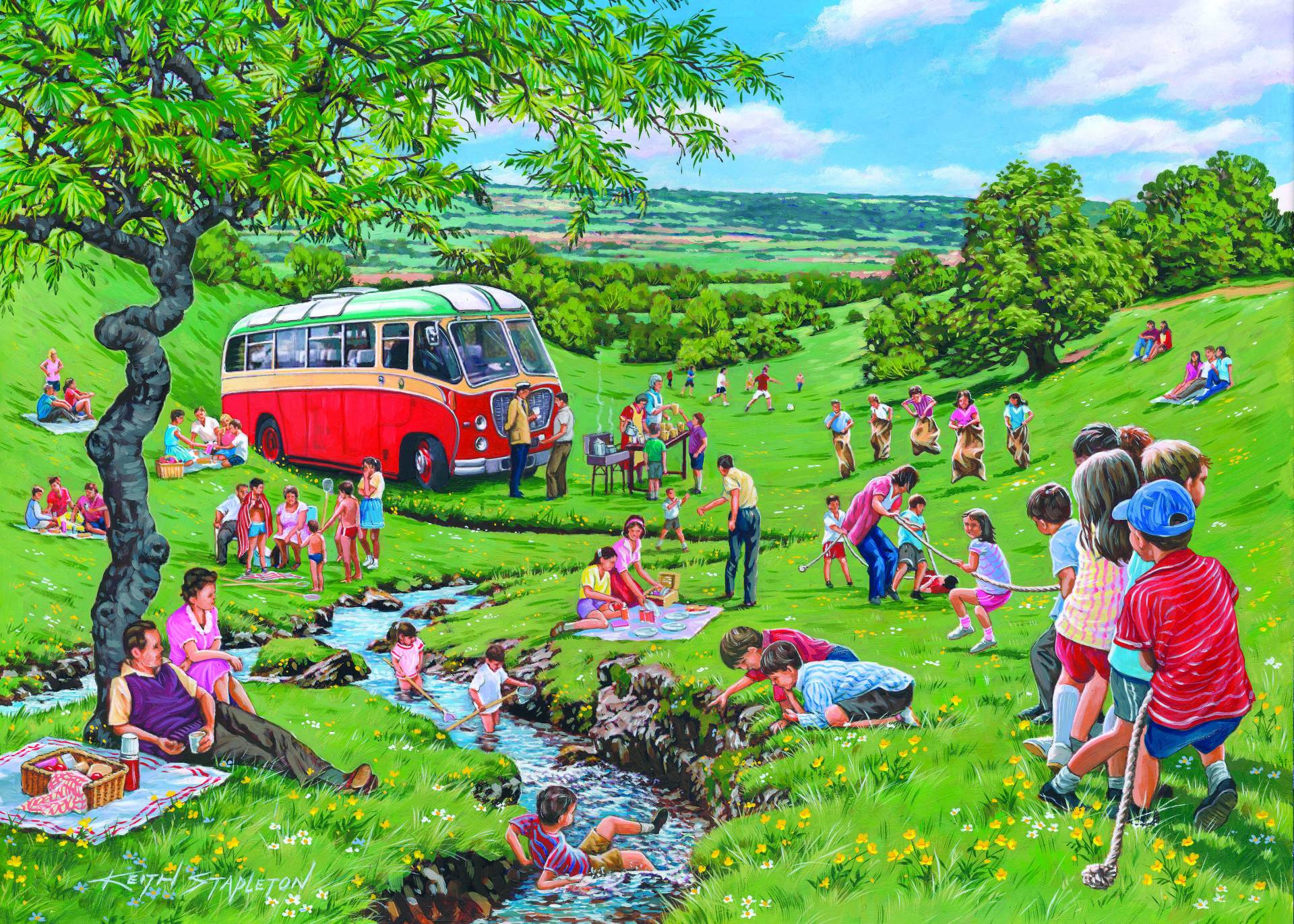 HOP - House of Puzzles Sunday Picnic 500 Teile Puzzle House-of-Puzzles-HP0752 von HOP - House of Puzzles