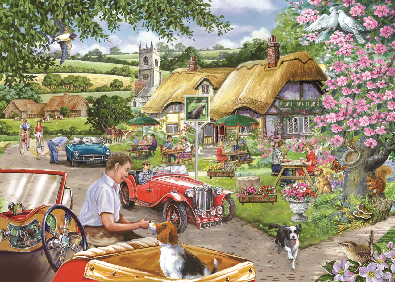 HOP - House of Puzzles Unterwegs am Wochenende 1000 Teile Puzzle House-Of-Puzzles-HP0510 von HOP - House of Puzzles