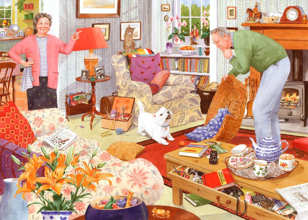 HOP - House of Puzzles Wo Ist Meine Brille? 1000 Teile Puzzle House-Of-Puzzles-HP0663 von HOP - House of Puzzles