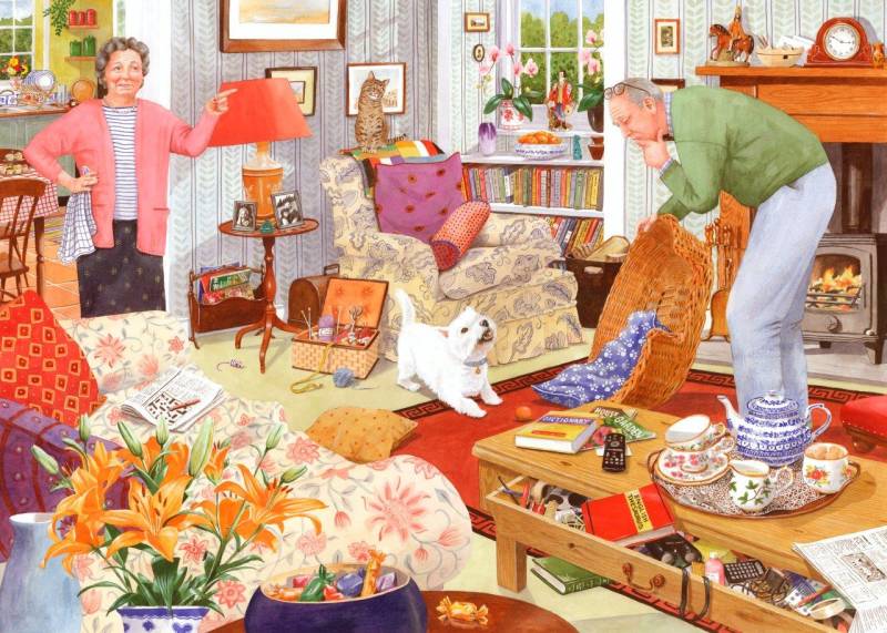 HOP - House of Puzzles Wo Ist Meine Brille? 1000 Teile Puzzle House-Of-Puzzles-HP0663 von HOP - House of Puzzles