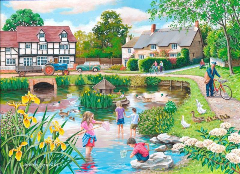 HOP - House of Puzzles XXL Teile - Ententeich 250 Teile Puzzle House-Of-Puzzles-HP0419 von HOP - House of Puzzles