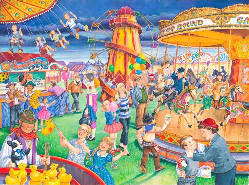 HOP - House of Puzzles XXL Teile - Auf dem Rummel 250 Teile Puzzle House-Of-Puzzles-HP0420 von HOP - House of Puzzles