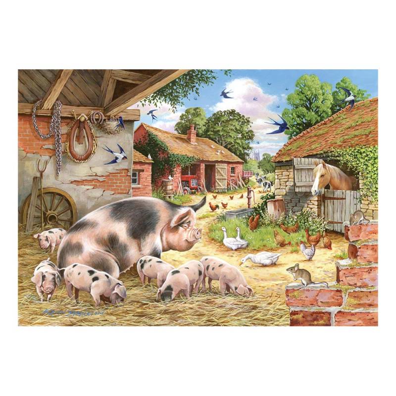 HOP - House of Puzzles XXL Teile - Poppys Ferkel 500 Teile Puzzle House-Of-Puzzles-HP0363 von HOP - House of Puzzles