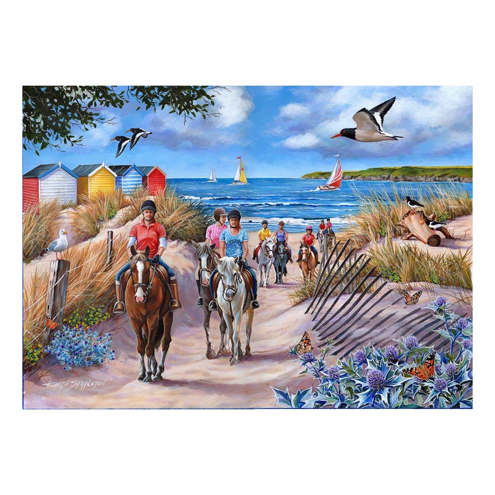 HOP - House of Puzzles XXL Teile - Pferde am Meer 500 Teile Puzzle House-Of-Puzzles-HP0603 von HOP - House of Puzzles