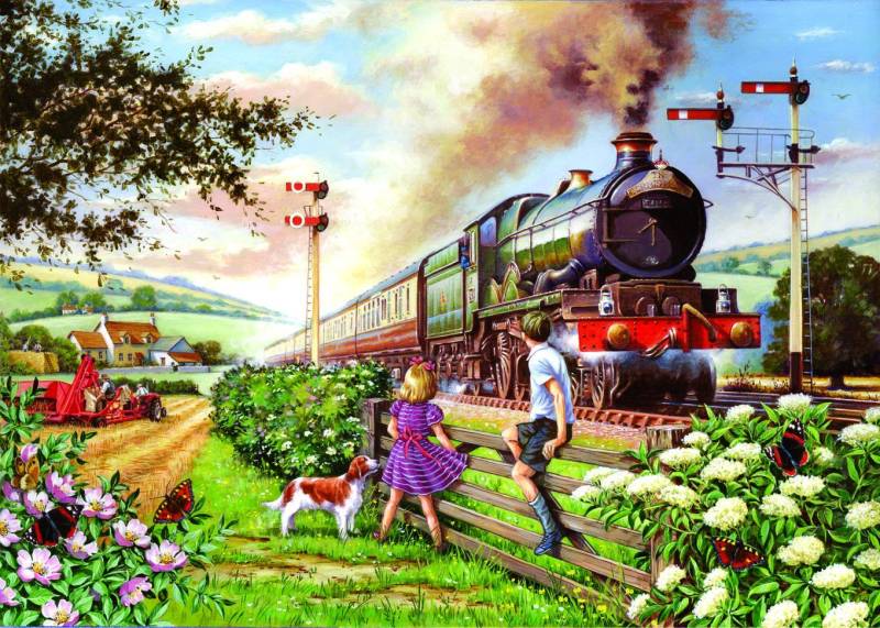 HOP - House of Puzzles XXL Teile - Railway Children 500 Teile Puzzle House-of-Puzzles-HP0162 von HOP - House of Puzzles