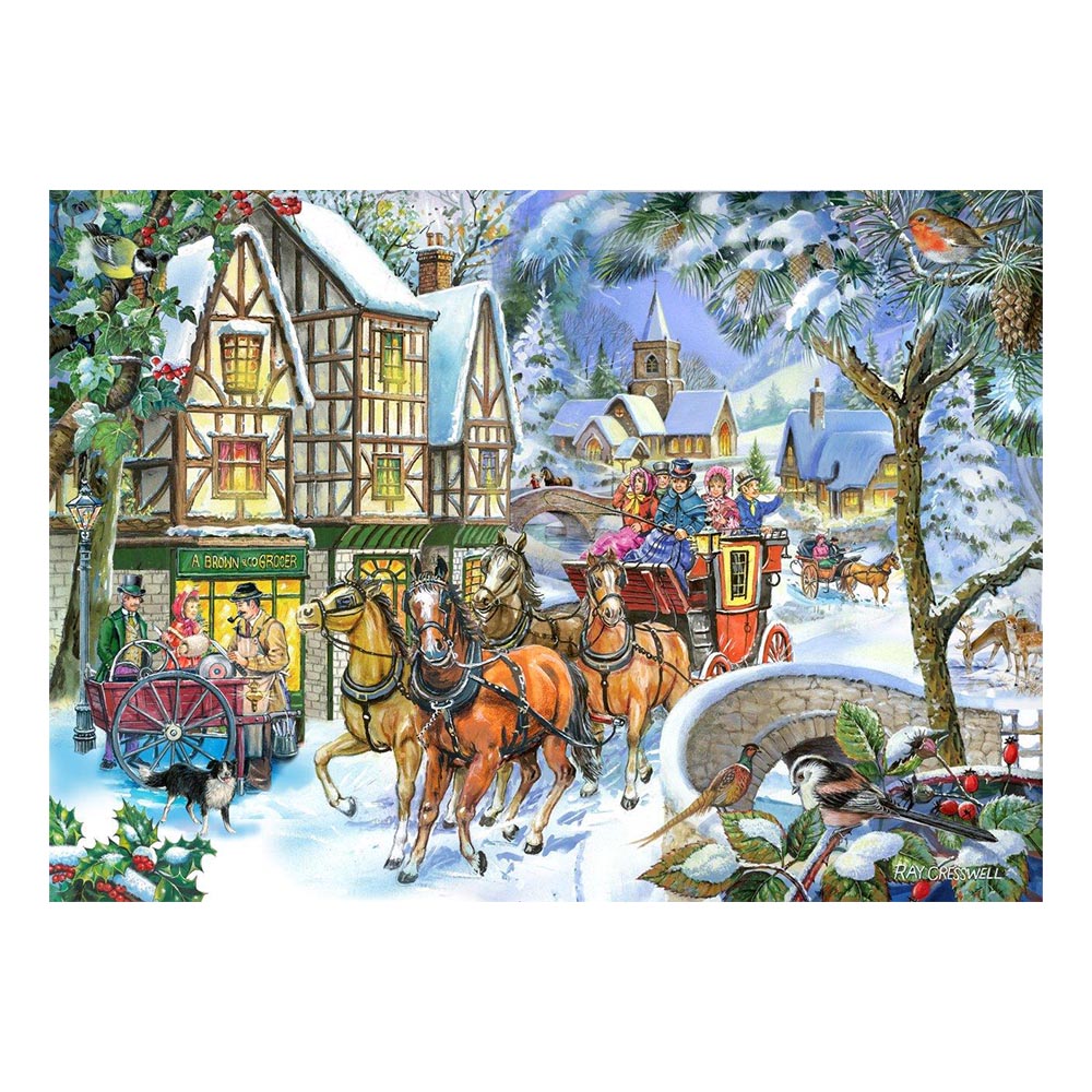 HOP - House of Puzzles XXL Teile - Snow Coach 500 Teile Puzzle House-of-Puzzles-HP0545 von HOP - House of Puzzles