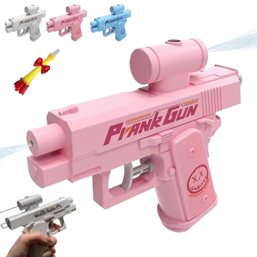 Prank Water Gun, Pranks Two-Way Water Guns, Streich-Wasserpistole, Zwei-Wege Kreativer Wassersprinkler, Lustige Wasserpistole für Erwachsene und Kinder (Rosa) von HOPASRISEE