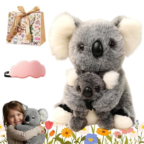 The Koaly – Emotional Healing on Demand, The Koaly Ai Plush, Weicher Koala Plüschtier Spielzeug, Imitiert Die Natürlichen Bewegungen Eines Echten Koalas, Cozy Snuggles for All Ages (1PC,B-Gray) von HOPASRISEE