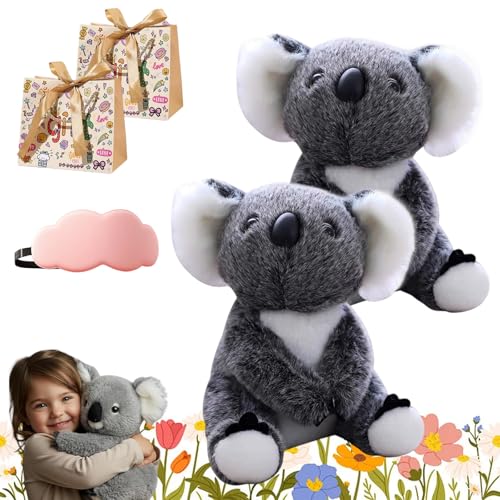 The Koaly – Emotional Healing on Demand, The Koaly Ai Plush, Weicher Koala Plüschtier Spielzeug, Imitiert Die Natürlichen Bewegungen Eines Echten Koalas, Cozy Snuggles for All Ages (2PC,A-Gray) von HOPASRISEE