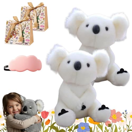 The Koaly – Emotional Healing on Demand, The Koaly Ai Plush, Weicher Koala Plüschtier Spielzeug, Imitiert Die Natürlichen Bewegungen Eines Echten Koalas, Cozy Snuggles for All Ages (2PC,A-White) von HOPASRISEE