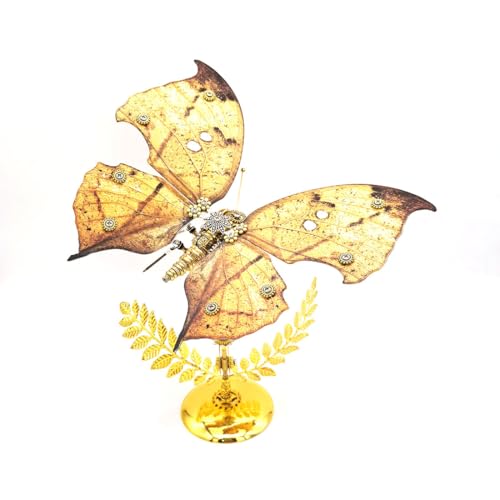 HOPBLOCK 3D Metal Dead Leaf Butterfly Assembly Model Kit (100+PCS) von HOPBLOCK