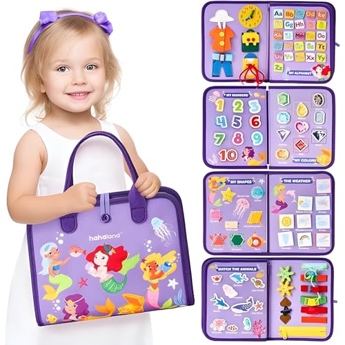 HOPEYHFM Montessori Spielzeug ab 1 2 3 4 Jahr Junge Mädchen,Busy Board Weichem Filz Frühe Bildung,Quiet Book,Activity Board Kleinkinder Lernspielzeug,Motorikspielzeug für Reise Auto Flugzeug (Stil 3) HOPEYHFM Montessori Spielzeug ab 1 2 3 4 Jahr Junge Mädchen,Busy Board Weichem Filz Frühe Bildung,Quiet Book,Activity Board Kleinkinder Lernspielzeug,Motorikspielzeug für Reise Auto Flugzeug (Stil 3) von HOPEYHFM