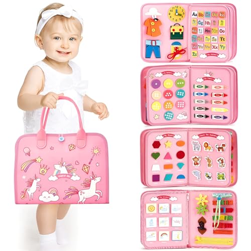 HOPEYHFM Montessori Spielzeug ab 1 2 3 4 Jahr Junge Mädchen,Busy Board Weichem Filz Frühe Bildung,Quiet Book,Activity Board Kleinkinder Lernspielzeug,Motorikspielzeug für Reise Auto Flugzeug (Stil 5) HOPEYHFM Montessori Spielzeug ab 1 2 3 4 Jahr Junge Mädchen,Busy Board Weichem Filz Frühe Bildung,Quiet Book,Activity Board Kleinkinder Lernspielzeug,Motorikspielzeug für Reise Auto Flugzeug (Stil 5) von HOPEYHFM