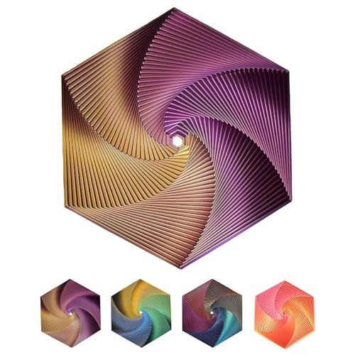 Hopeyhfm 4 Stücke Fractal Fidget Hexagon, Hexagon Spiral Spielzeug, Stress Spielzeug Für Erwachsene Kinder, 3D-gedruckt Geschenkideen Erwachsene, Stressabbau Toy Anxiety Toy Hopeyhfm 4 Stücke Fractal Fidget Hexagon, Hexagon Spiral Spielzeug, Stress Spielzeug Für Erwachsene Kinder, 3D-gedruckt Geschenkideen Erwachsene, Stressabbau Toy Anxiety Toy von HOPEYHFM