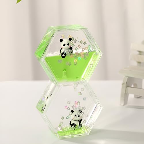 Hopeyhfm Flüssige Bewegung,Tropfen Sanduhr, Öl Flüssige Sanduhr Liquid Timer, Intellektuelles Dekompression Sensorikspielzeug, für Schreibtisch, Kinder, Jungen & Mädchen (Stil 3) von HOPEYHFM