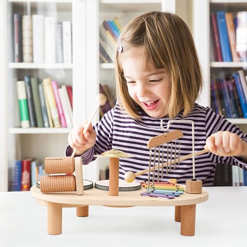 Hopeyhfm Schlagzeug Kinder, Musikinstrumente Für Kinder Ab 1 Jahr, Montessori Schlagzeug Spielzeug ab 1 2 3 Jahr, Kinderspielzeug Holzspielzeug für Ostern Weihnacht Geschenk Junge Mädchen Hopeyhfm Schlagzeug Kinder, Musikinstrumente Für Kinder Ab 1 Jahr, Montessori Schlagzeug Spielzeug ab 1 2 3 Jahr, Kinderspielzeug Holzspielzeug für Ostern Weihnacht Geschenk Junge Mädchen von HOPEYHFM