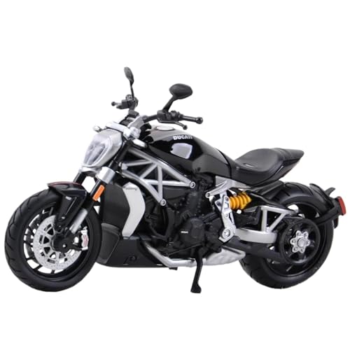 HOPEYS Motorradmodell 1:12 for Ducati X Diavel S Motorrad Modell Fertige Motorrad Sammlung Motorrad Spielzeug Geschenk Schwarz Mehrfarbig von HOPEYS