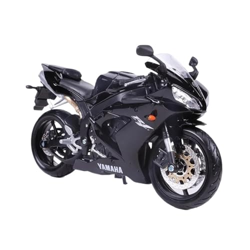 HOPEYS Motorradmodell 1:12 for Yamaha YZF-R1 Motorrad Modell Fertige Motorrad Sammlung Motorrad Spielzeug Geschenk Schwarz Mehrfarbig von HOPEYS