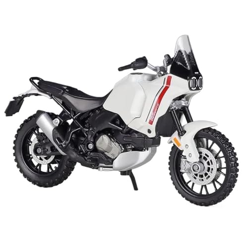 HOPEYS Motorradmodell 1:18 for Ducati Desert X Motorrad Modell Fertige Motorrad Sammlung Motorrad Spielzeug Geschenk Weiß Mehrfarbig von HOPEYS