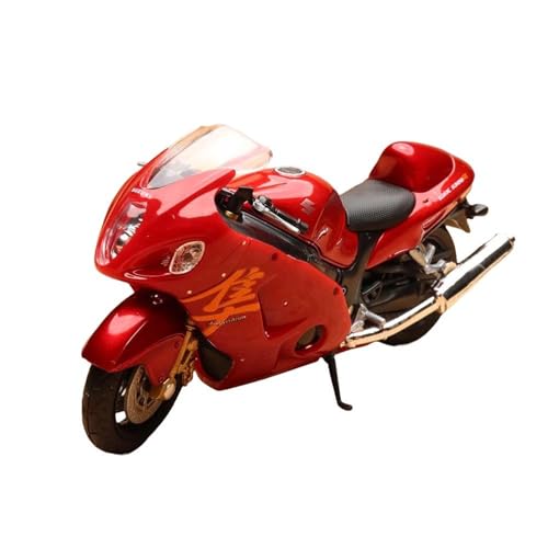 HOPEYS Motorradmodell 1:18 for Suzuki Hayabusa Motorrad Modell Fertige Motorrad Sammlung Motorrad Spielzeug Geschenk Rot Mehrfarbig von HOPEYS