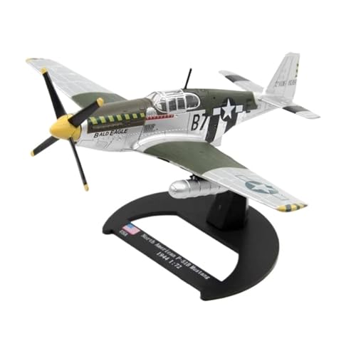 HOPEYS aereo 1/72 for P-51B-Kampfflugzeugmodell, Metalldruckguss-Flugzeugmodell, Klassische Militärflugzeugmodellsammlung Miniatur-Souvenirs von HOPEYS