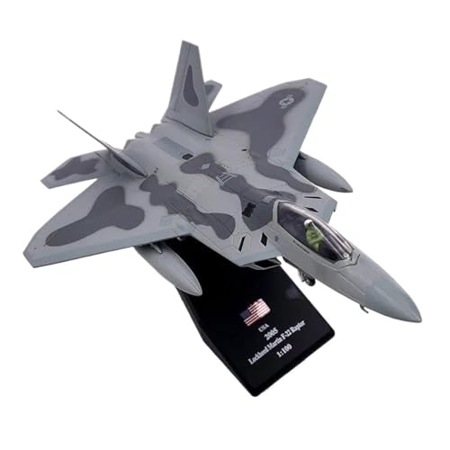 HOPEYS aereo 1:100 for F-22 Air Force Fighter Modellmaßstab Flugzeugmodell fertige Flugzeugminiaturmodellsammlung Miniaturhandwerk von HOPEYS
