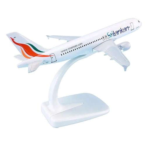 HOPEYS aereo 1:400 for srilankische Airbus A320-Einzelflugzeug-Druckgussflugzeuge, Miniaturmodell, fertiges Flugzeug Miniaturhandwerk von HOPEYS