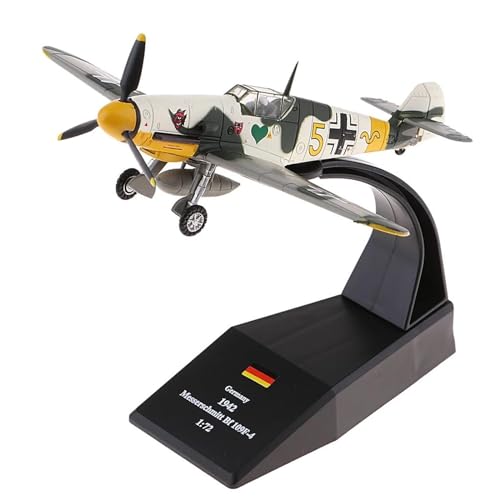 HOPEYS aereo 1:72 for BF-109-Kampfflugzeug, klassisches Flugzeugmodell, Kampfflugzeugmodell, fertiges Flugzeuggeschenk Miniatur-Souvenirs von HOPEYS
