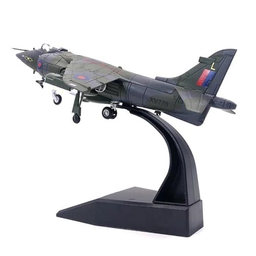 HOPEYS aereo 1:72 for Britisches Harrier-Kampfflugzeug, Militärflugzeugmodell, Miniaturmodell-Sammlung, Geschenk fertig Miniaturhandwerk (Color : L) von HOPEYS