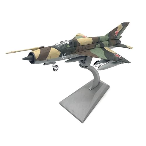 HOPEYS aereo 1:72 for Russisches MiG-21-Kampfflugzeugmodell, Militärflugzeugmodell, Metallflugzeug, fertige Sammlung Miniatur-Souvenirs von HOPEYS