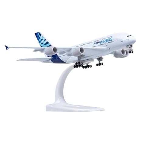 HOPEYS aereo for 18 cm Airbus A380 Einzelflugzeug-Flugzeugmodell, fertiges Flugzeug, Geschenk, Metallflugzeug-Kollektion artigianato miniatura von HOPEYS